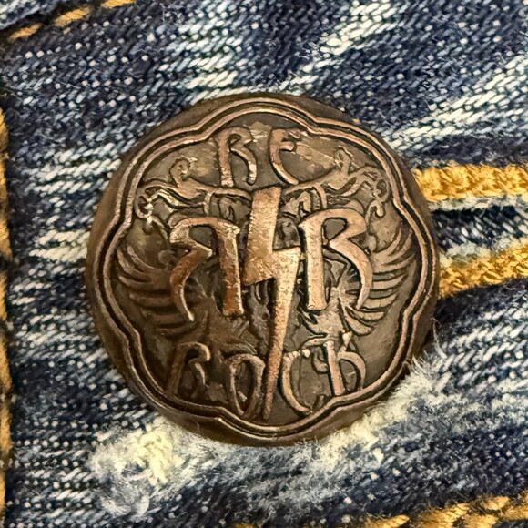 EUC Women's REROCK for EXPRESS Bootcut Low Rise Mid Wash Jeans | Size‎ 8R - Picture 7 of 11